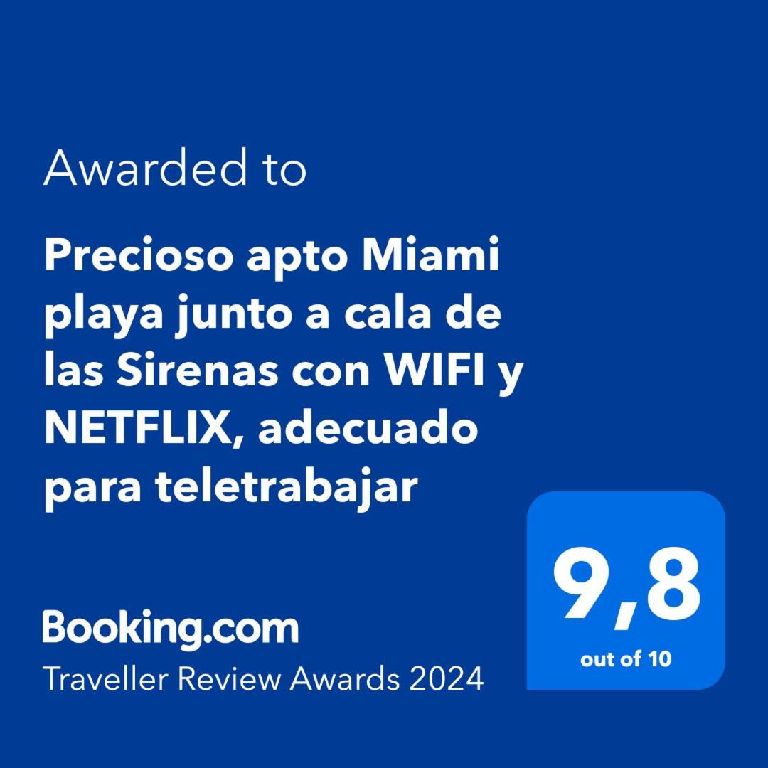 Miami Playa Precioso Apto Miami Primera Linia Playa Cala De Las Sirenas, Con Wifi Y Netflix, Adecuado Para Teletrabajar מראה חיצוני תמונה
